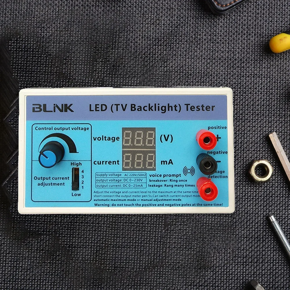 TV Backlight Tester Meter 0-230V Output LED Lamp Strip Bead Test Inspection Tool