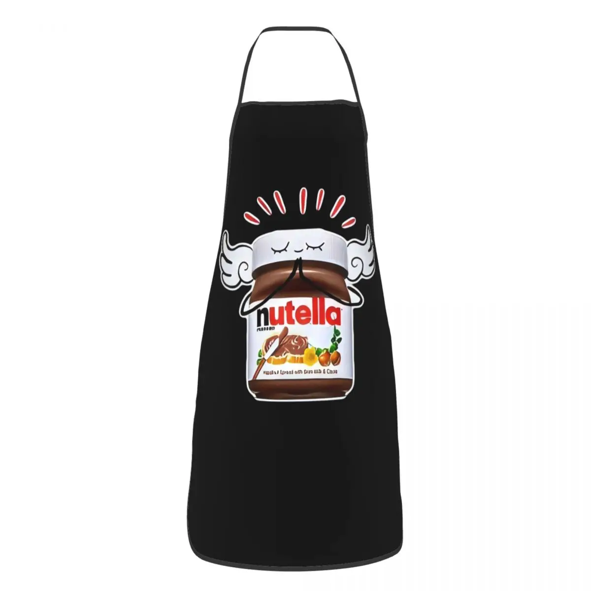 Funny Nutella Aprons Chef Cooking Baking Tablier Waterproof Bib Kitchen Cleaning Pinafore for Women Men Painting