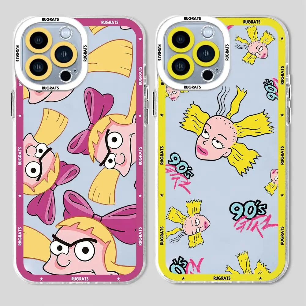 Cartoon Funny Rugrats  Phone Case for Apple iPhone 13 12 Mini 8 Plus XS X 7 14 Pro Max 11 Pro SE 15 Pro XR Cover