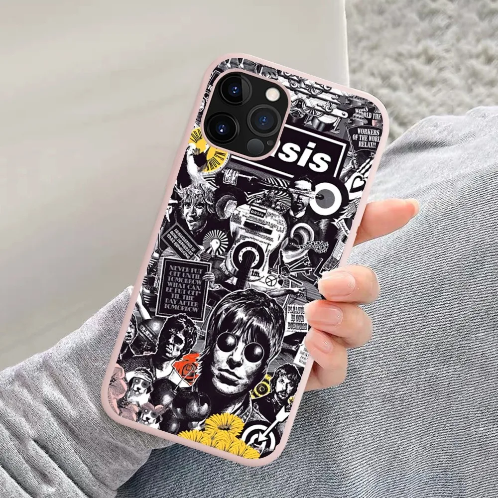 T-The R-Rain O-Oasis Band Phone Case Soft Solid Color For Iphone 14 11 12 13 Mini Pro Max 7 8 Plus 6 6s X Xs Max Xr