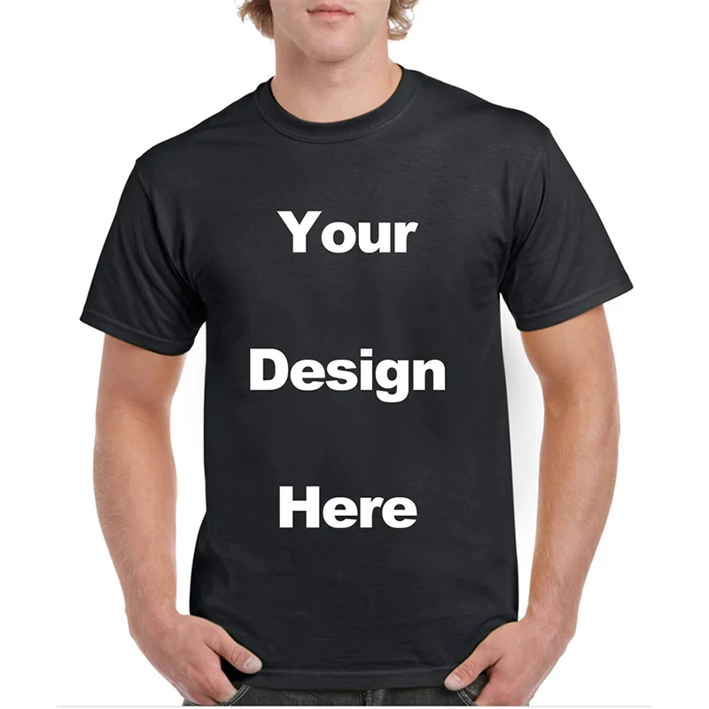

Customized T-shirts With Warm Photos Of Family Members Short Sleeve O-neck DIY Personality Design All Over Print T Shirts