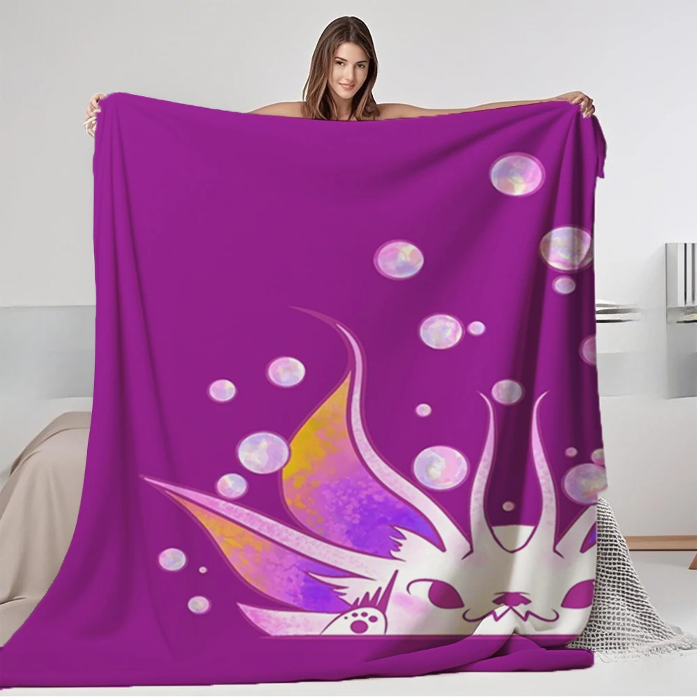 

Lovely Gift Flannel Cozy Blanket Colorful Peeky Mizutsune Zen Luxury Throw Bedsheet Breathable Lightweight Blankets For Children