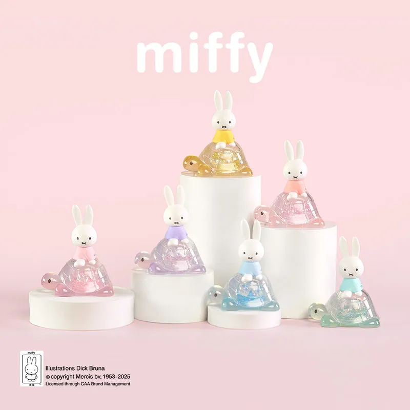 Ornement de bureau Original, nouvelle série tortue Miffy, boîte aveugle, figurine périphérique de dessin animé Kawaii, poupée, jouet cadeau
