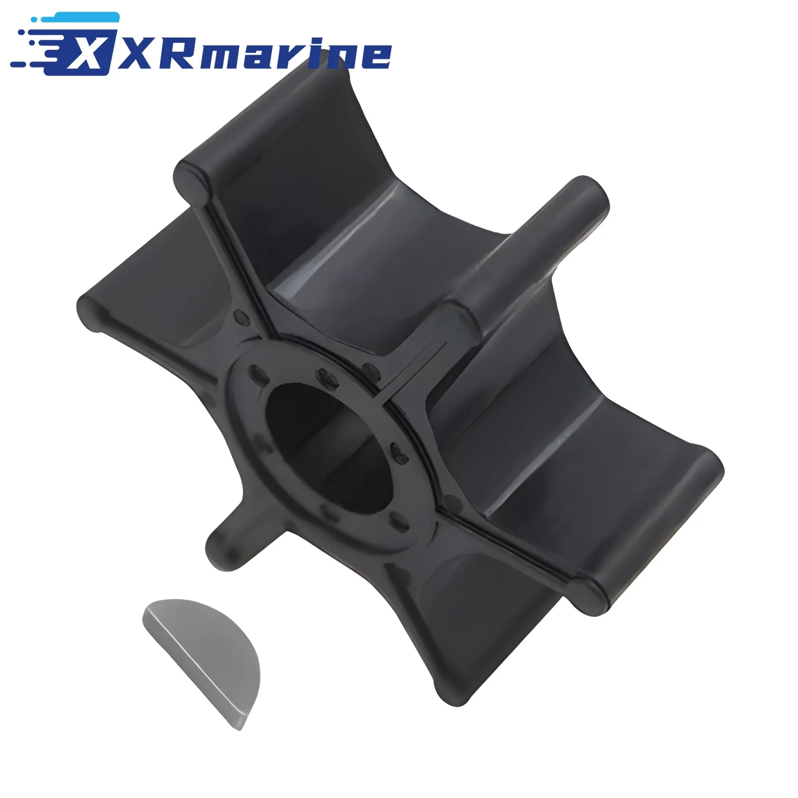 Water Pump Impeller with Key for Suzuki 2/4Stroke 2/3.5/4/5/6/8HP 17461-98400