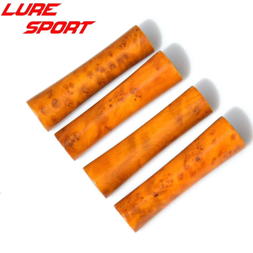 Proton 2 pcs 80mm burl wood Black wood grip 96mm burl Wood Handle Rod Building Component Repair Fishing Pole DIY Accessory
