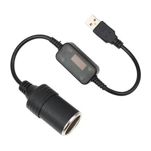 플러그 커넥터 어댑터 USB 5V ~ 12V 자동차 담배 라이터 소켓, 자동차 인테리어 액세서리 컨버터 어댑터, 유선 컨트롤러