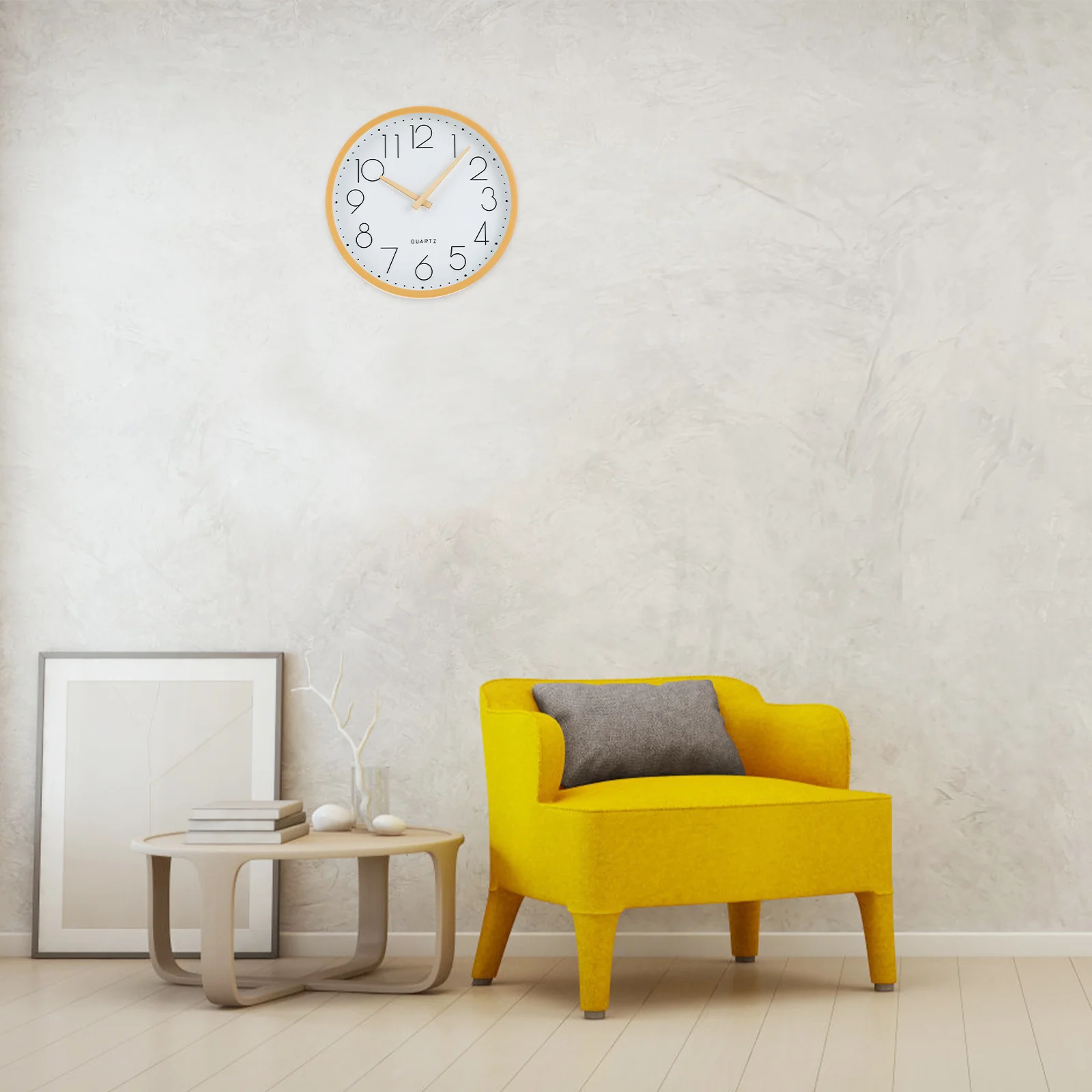 

1Pcs Silent Decorative Wall Clock Wooden Grain Mute Hanging Clock Household Home Decor Housewarming Gift Wooden Wall Pendant