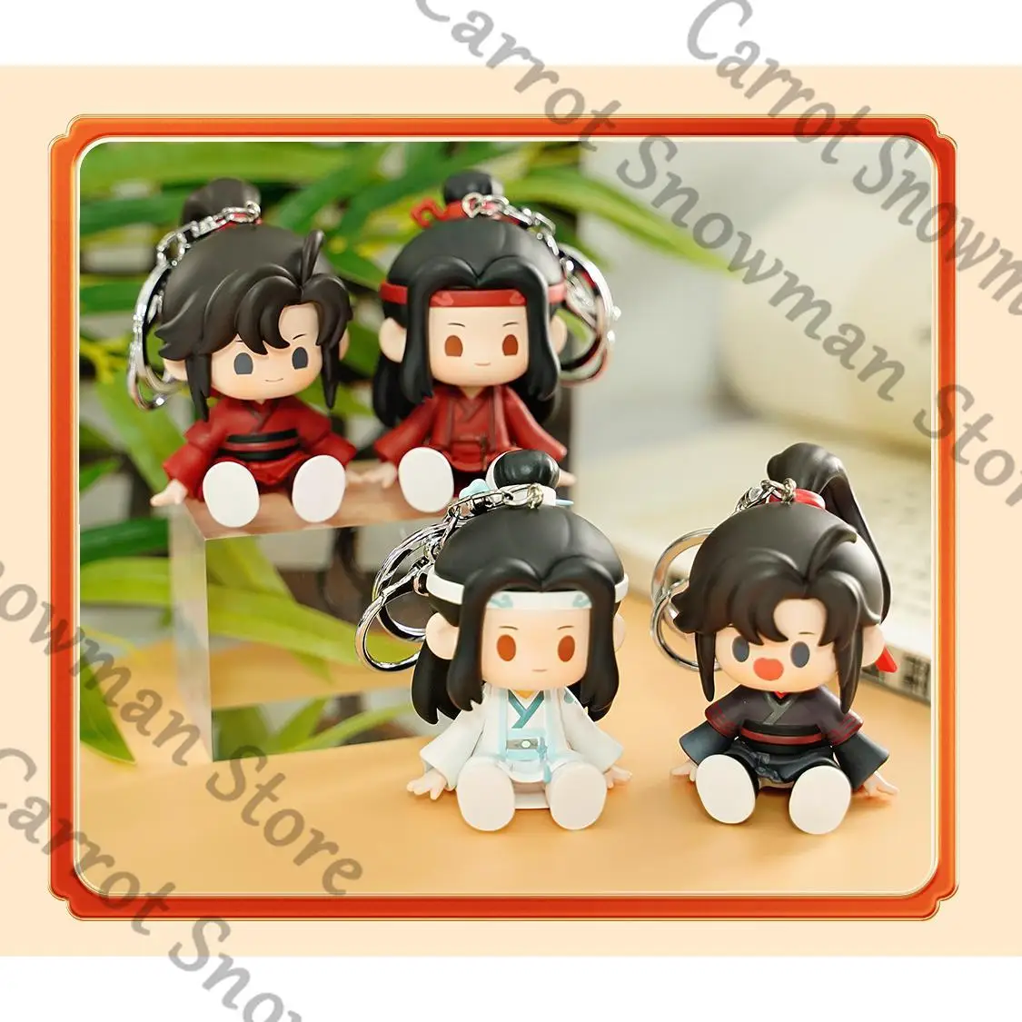 

Grandmaster of Demonic Cultivation Lan Wangji Wei Wuxian Anime Garage Kits Maumet Puppet Pendant Cospaly Cartoon Gift