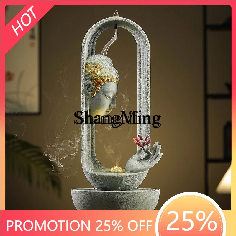 

CL Water Ornament Living Room Study Desktop Tea Table Chinese Style Fountain Wealth-Attracting Landscape