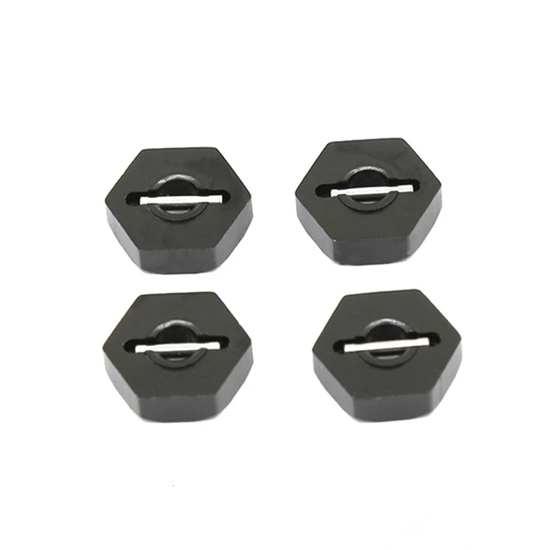 4Pcs Metal 12mm Wheel Hub Hex with Pins for Traxxas 1/16 Slash 4WD E-Revo/VXL Summit VXL RC Car Upgrade Parts,D