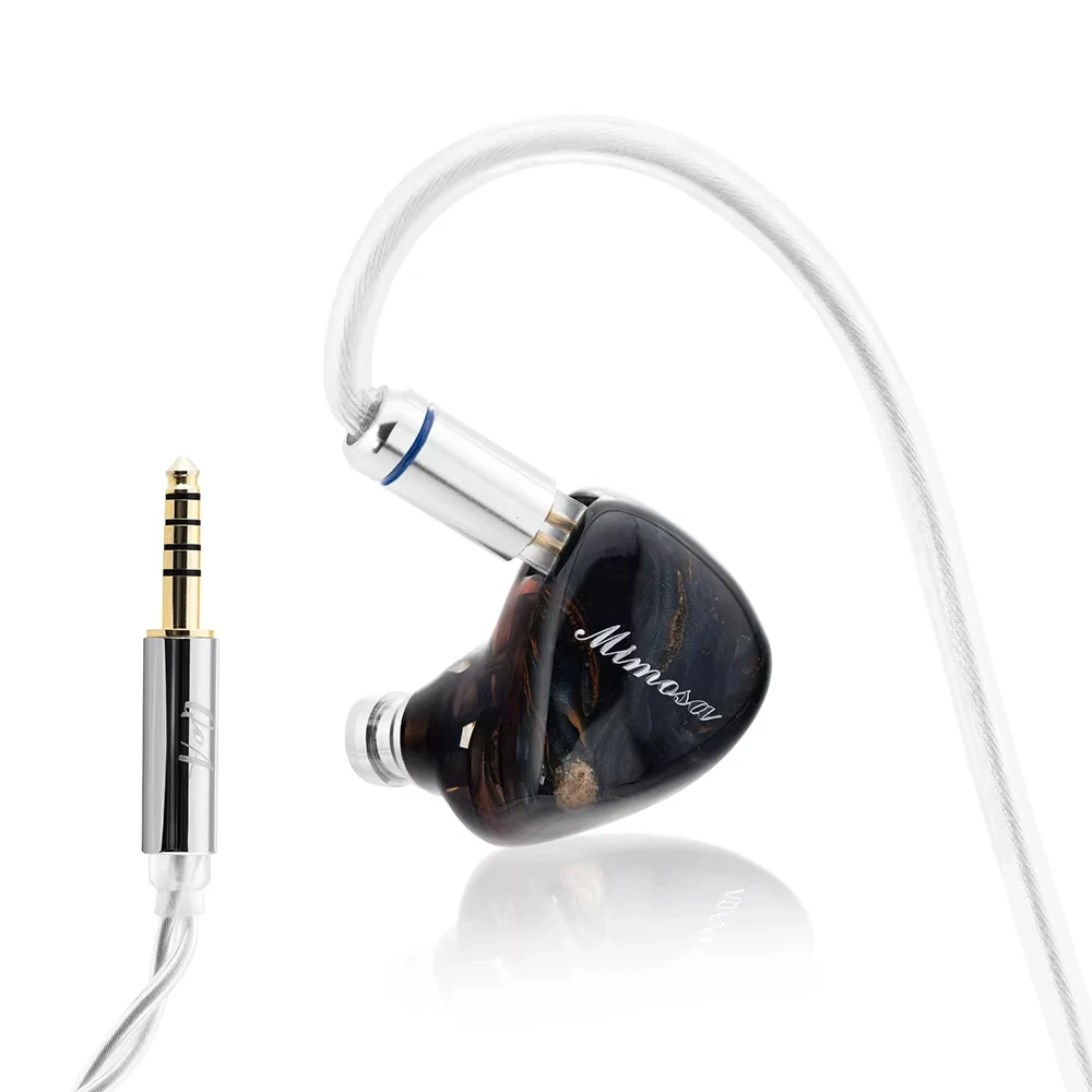 Новые наушники-вкладыши QoA Mimosa 1 динамический + 1 плоский разъем IEM 3,5 мм 4,4 мм для Hi-Fi музыкальных наушников 0,78 2-контактный кабель гарнитуры