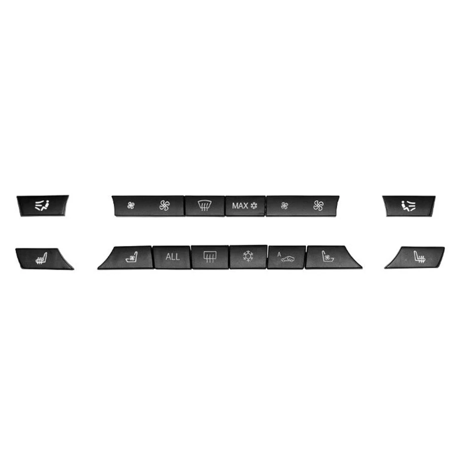 11/12/14Pcs Console Dashboard Ac Knoppen Caps Vervanging Reparatie Kit Set Voor Bmw 5 6 7 serie F10 F07 F06 F12 F01 F02 520 523