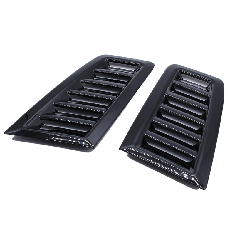 

2Pcs Car Front Engine Hood Bonnet Vents Hood Air Outlet Louvers Spoiler Trim Universal For Ford Focus MK2 ST For Mustang