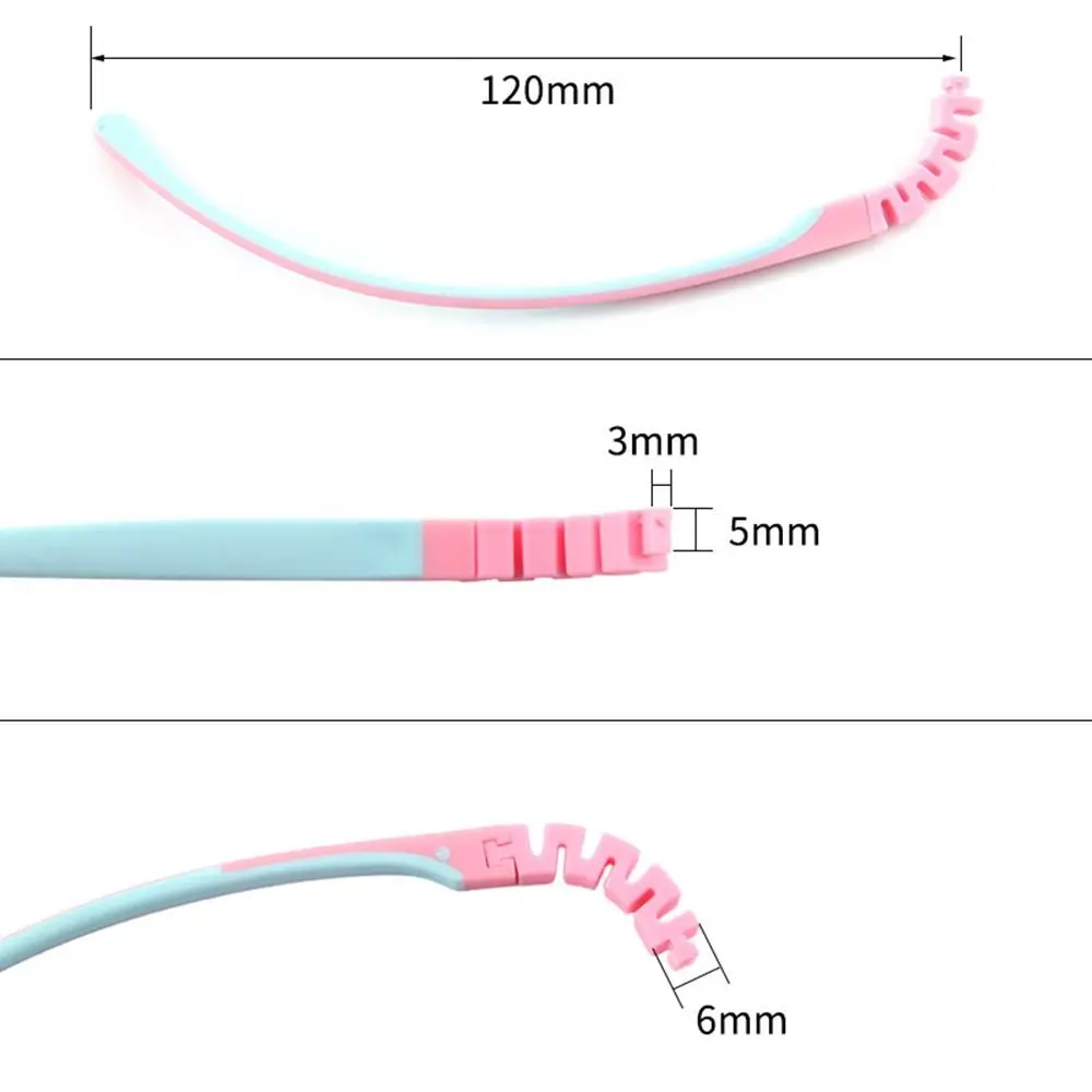 نظارات ذات لونين مضادة للانزلاق، ملحقات نظارات الذراع، إطار بديل للساق