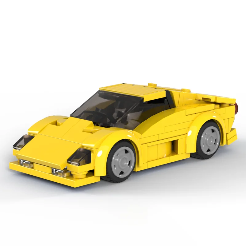 スーパーカー Moc ビルディングブロックモジュラーレヴルトチャンピオンスピードカーモデルテクノロジーモジュラーギフト建設 DIY 組立おもちゃ
