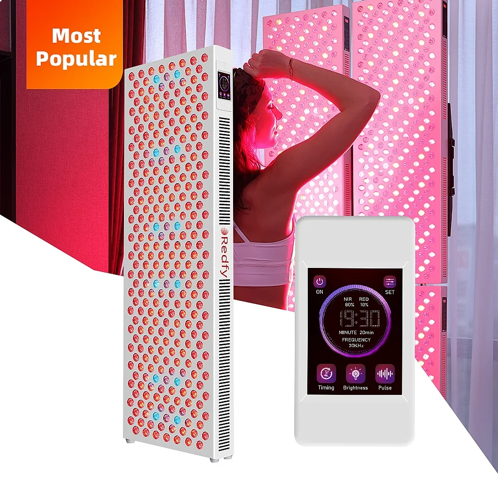 Redfy Updated Full Body LED Red Infrared Smart Touch Screen Multi-Spectral Light Therapy Panel
