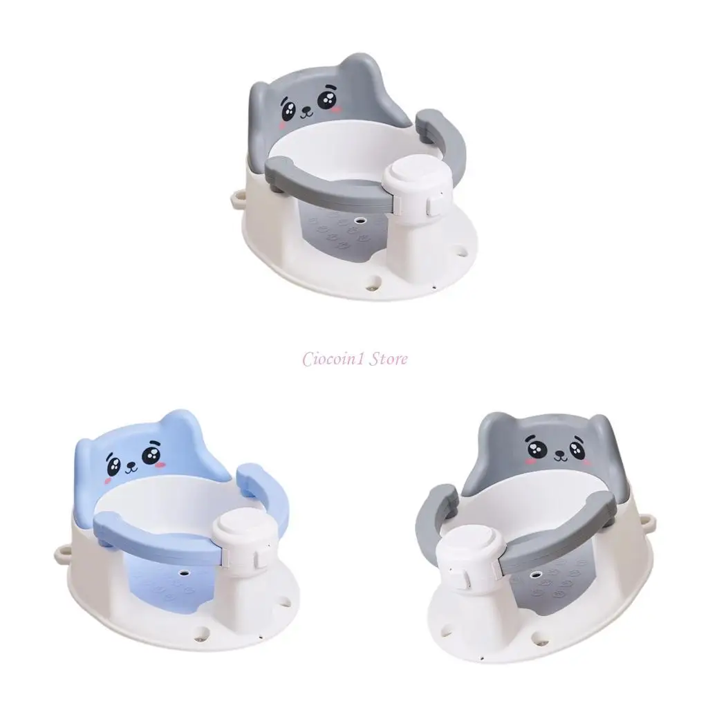 

Y1UB Infant Bathtub Baby Bath for Baby 6-15Months Provides Backrest Support Easy to Remove with Suction Cups