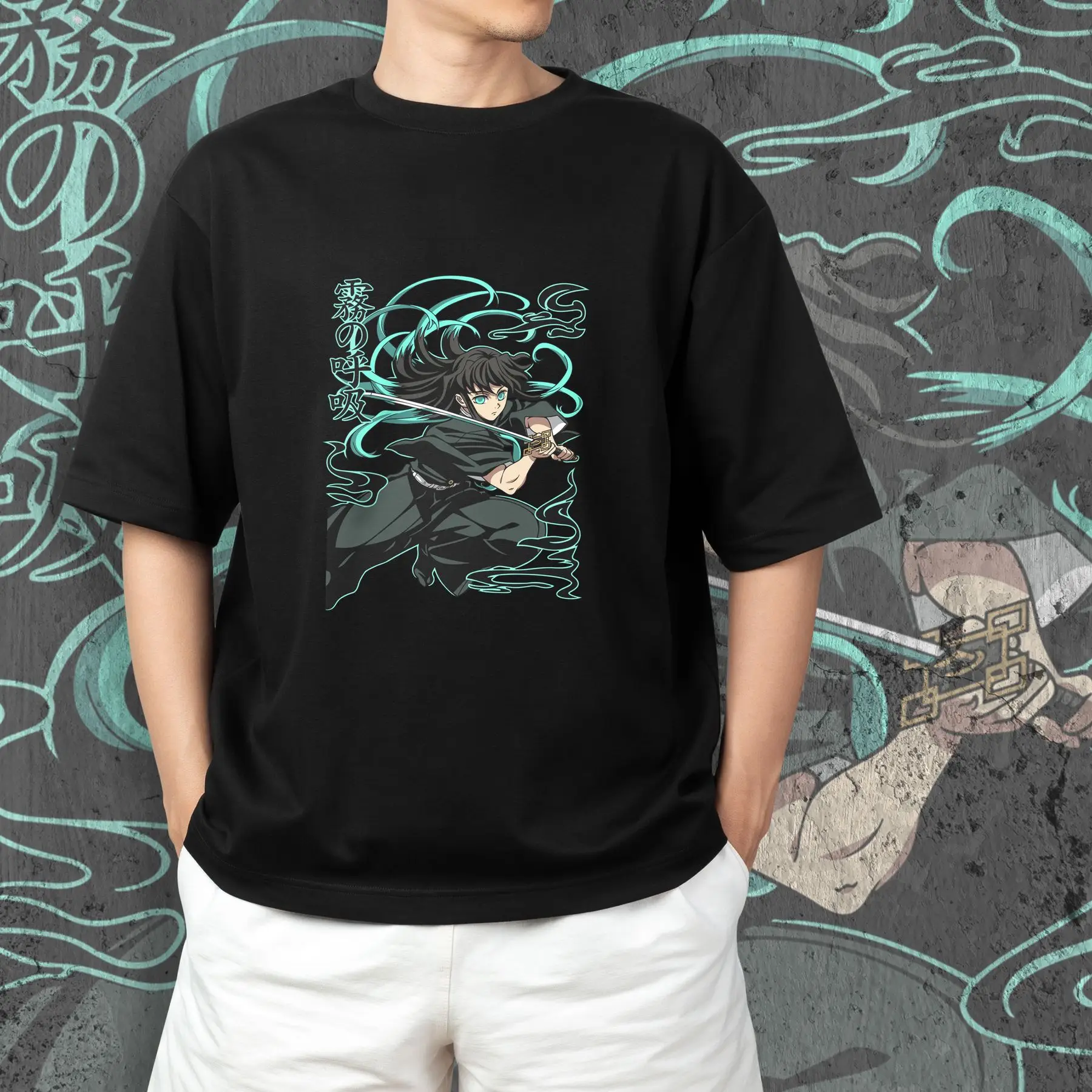 T-shirt with Demon Slashing Blade print - Muichiro Tokito 2