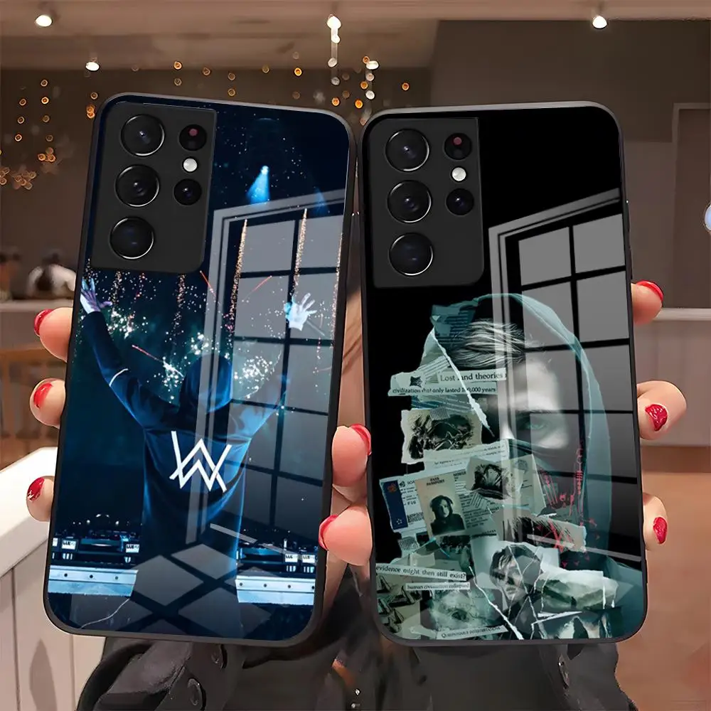 World DJ Alan Walker Phone Case For Samsung S26 S25 Plus S20 S20 Plus S22 Ultra S23 FE S21 Plus S21 Ultra Glass Cover
