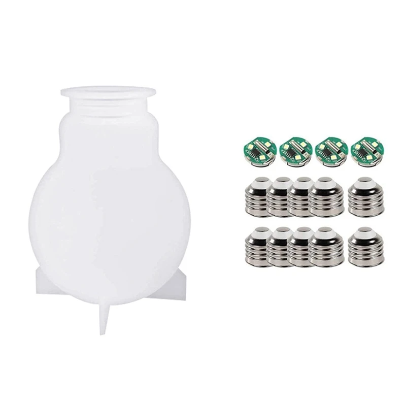 1Set Hars Mal Voor Gloeilamp Diy Bolvorm Epoxyhars Kristallen Bol Decoratie Mal