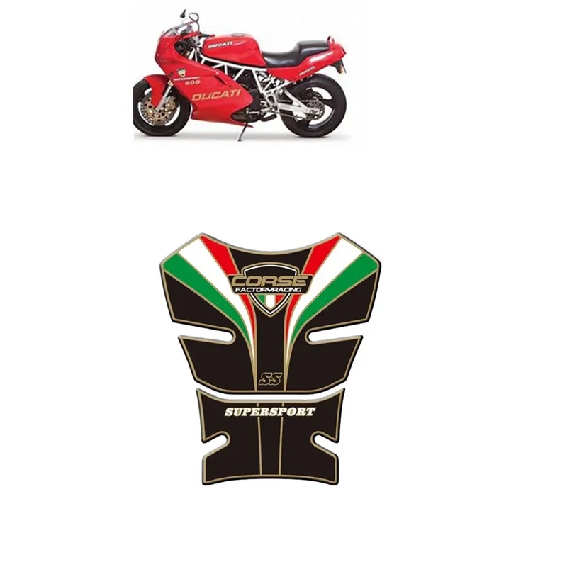 For Ducati SS Supersport 1989 - 1998 Motorcycle Tank Pad Protector 3D Gel Sticker Decal - 4