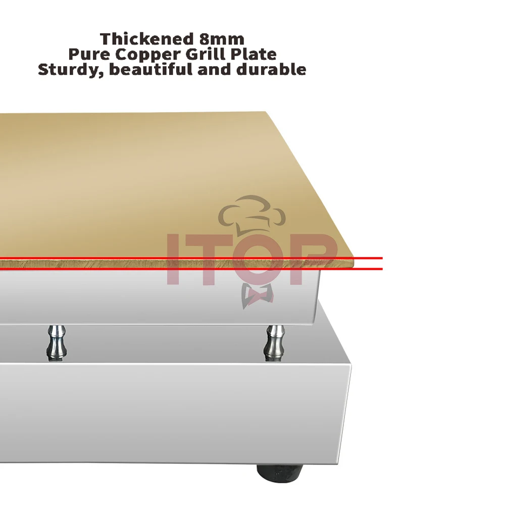 ITOP Souffle Machine Commercial Souffle Pancake Maker Dorayaki Machine Pancake Cooking Pan Electric 1500W 110V 220V