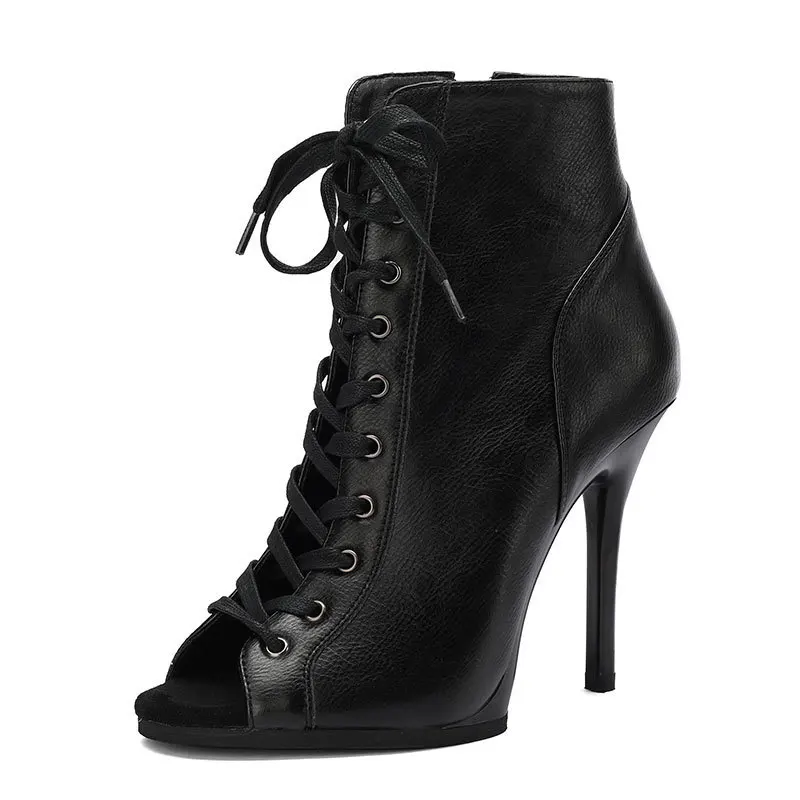 الرقص الكعوب قطرة الشكل في الظهر الجلود 11 سنتيمتر 9.5 سنتيمتر جودة عالية صنع منصة مستقرة الكعوب أحذية الرقص للحزب مثير #2