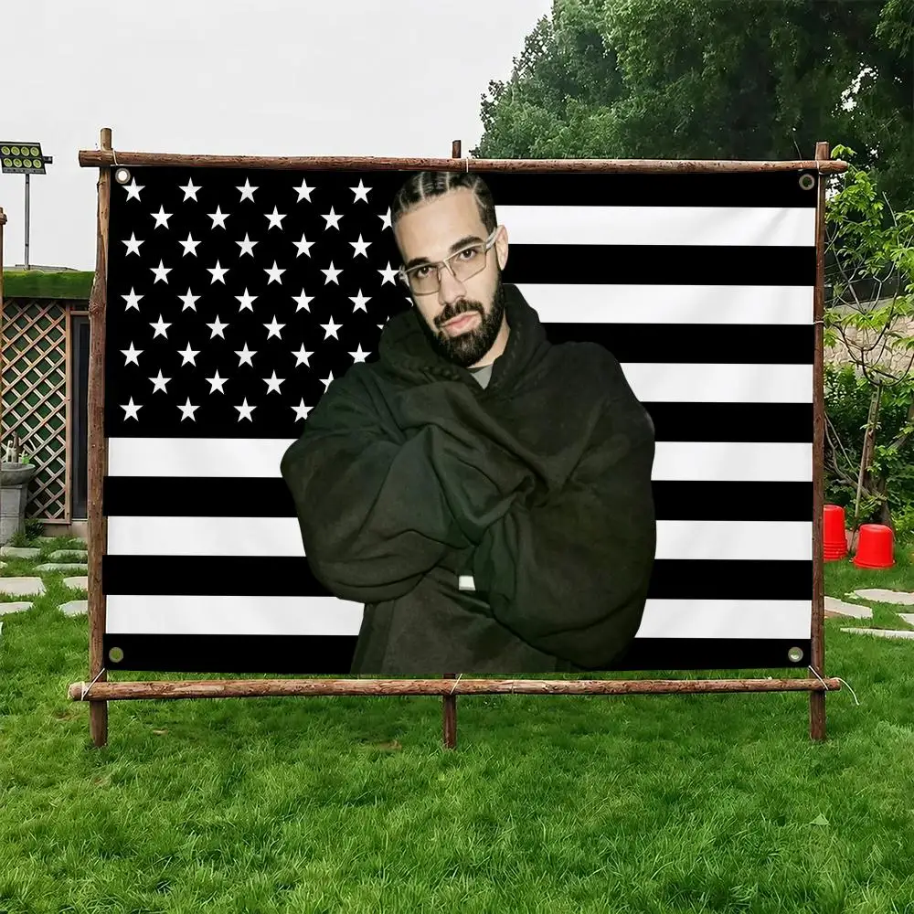 D-Drake Flags Custom Wall Hanging Background Art Banner for Bedroom Home Living Room Outdoor Decor