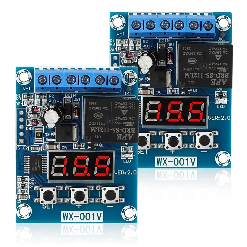 Low Voltage Cutoff, Battery Voltage Monitor Module DC 12V Low Voltage Cut Off Charge Discharge Protection Board