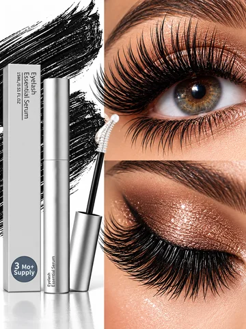 Natural Curling Eyelash Essence – Precision Brush for Defined Eye Makeup, Lightweight Hydrating Formula, Daily Lash Care