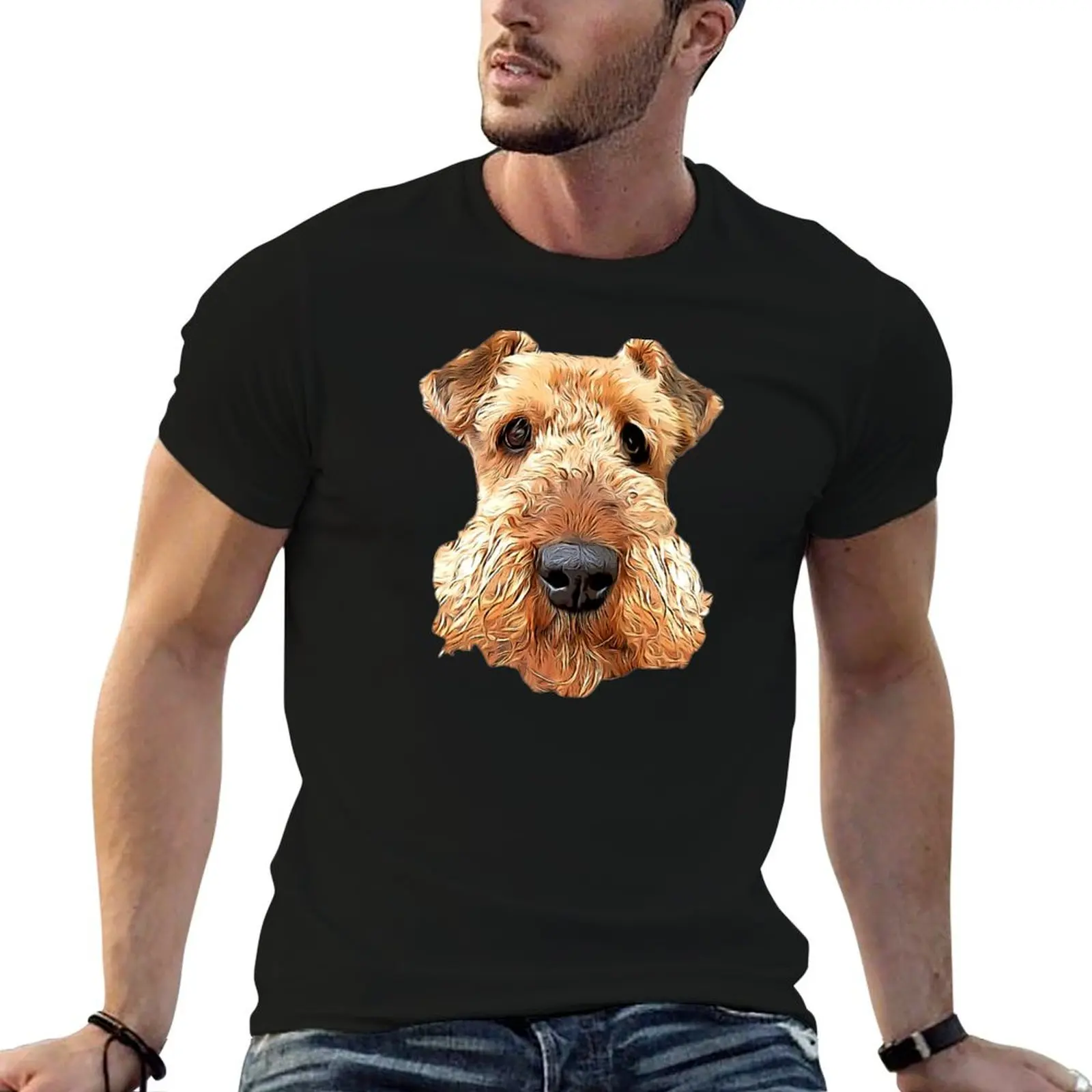 Airedale Terrier T-Shirt essential t shirt man t shirts for men T-Shirt