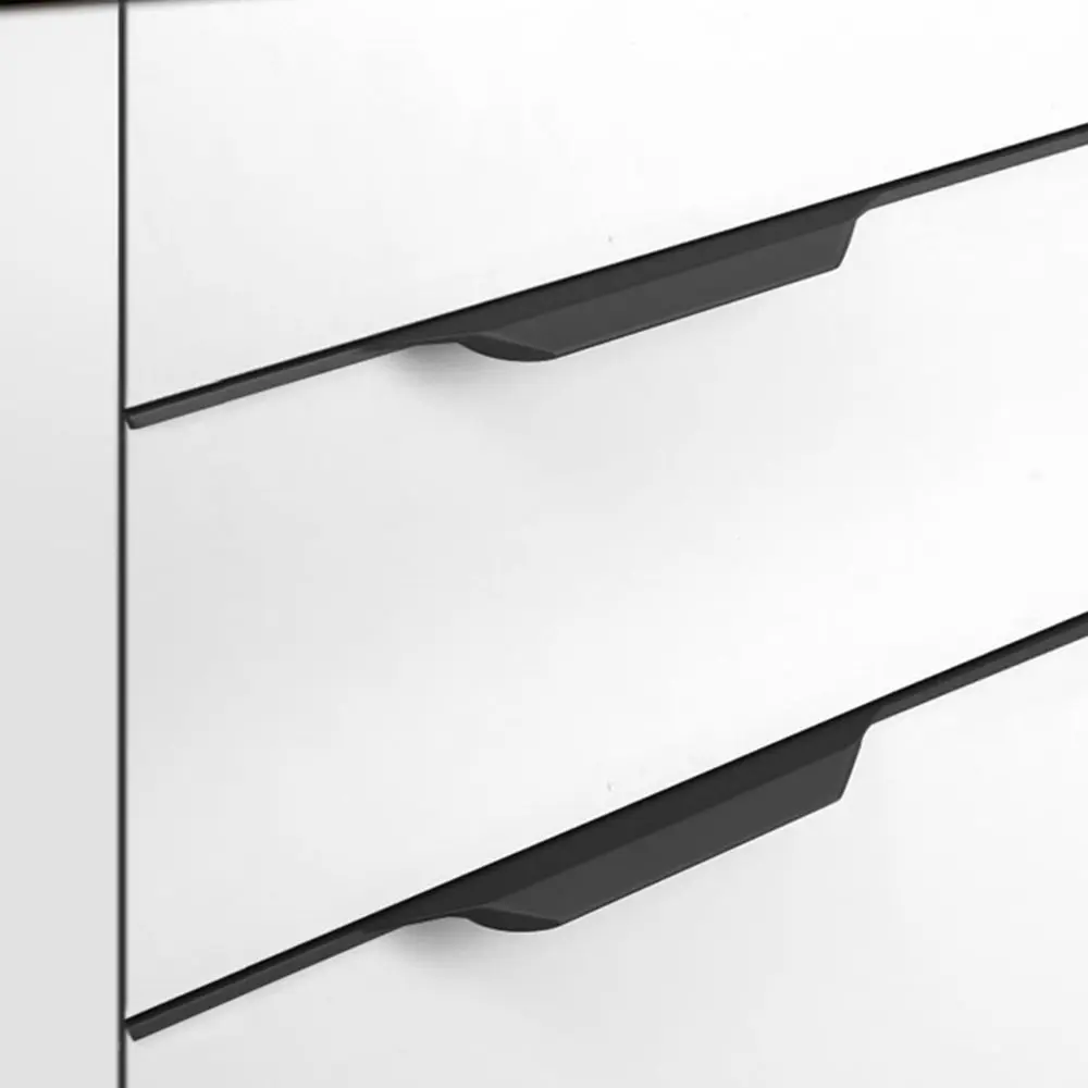 Aluminum Alloy Hidden Door Handle Kitchen Cupboard Door Knob Modern Cabinet Wardrobe Drawer Pulls Furniture Hardware Home Decor