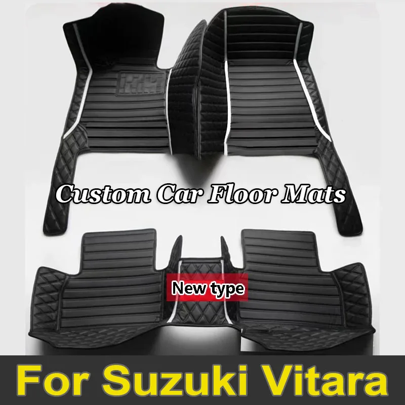 Car Floor Mats For Suzuki Vitara Escudo LY 2022 2021 2020 2019 2018 2017 2016 2015 Auto Interiors Accessories Foot Rugs Carpets