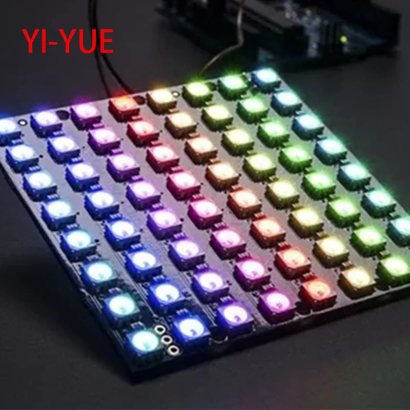 WS2812 LED 5050 RGB 8x8 64 Bit LED Matrix Module