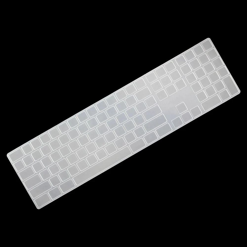 TPU keyboard Cover Skin Protector For iMac Wired Apple Keyboard A1243 A1843 MB110LL/B with Numeric Keypad MLA22L/A A1644 A1314