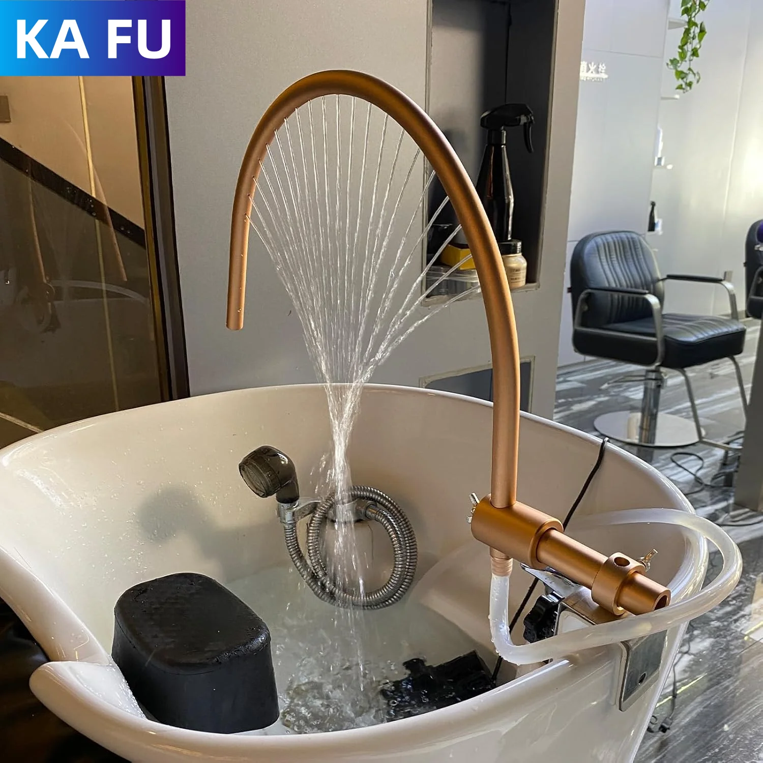 Salon shampoo chair medicated water circulation shampoo and rinse bed special mobile water pump circulation head massager spa