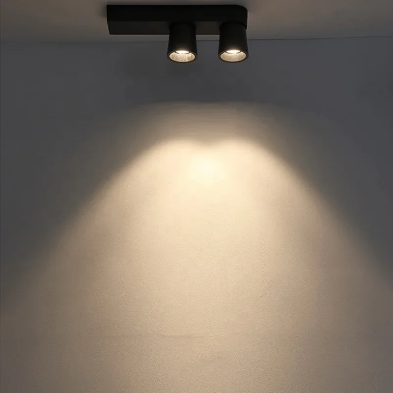 Surface Mount Downlight 360 Rotation Adjustable Led SpotLight 9W 110V Aluminum Ceiling Wall Lamp For Home