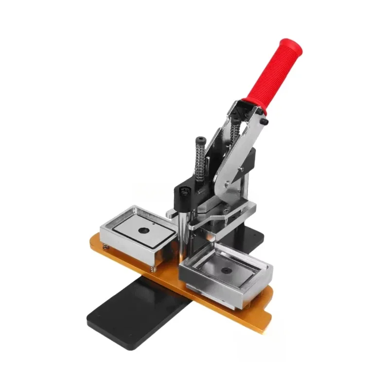 

53 * 80 Mm Rechteckige Handpresse, Kühlschrankmagnet-Herstellungsmaschine, Foto-Kühlschrankmagnet, Knopfherstellungsmaschine