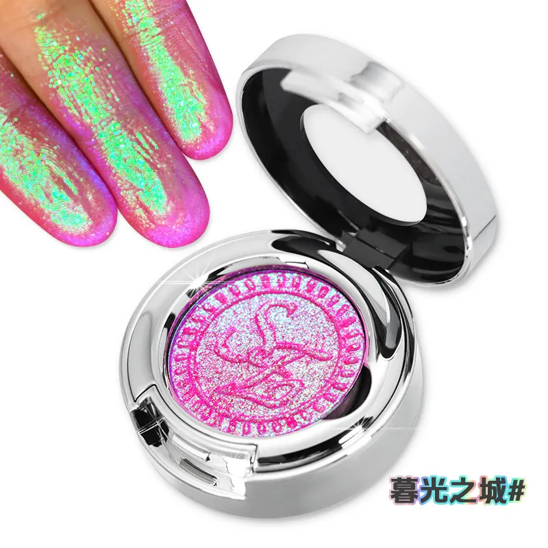 Chameleon Eyeshadow Highlighter Ultra-Sparkle Duochrome Shimmer,Gradient Pearl Powder,Highly Pigmented Multi-Use Eye Makeup