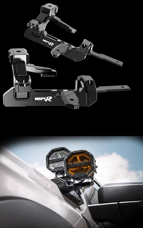 Accessoires pour Ford Ranger, Installation sans perceuse, sculpté CNC pour Ford Ranger Raptor, mise à niveau du pilier A, double support de lumière