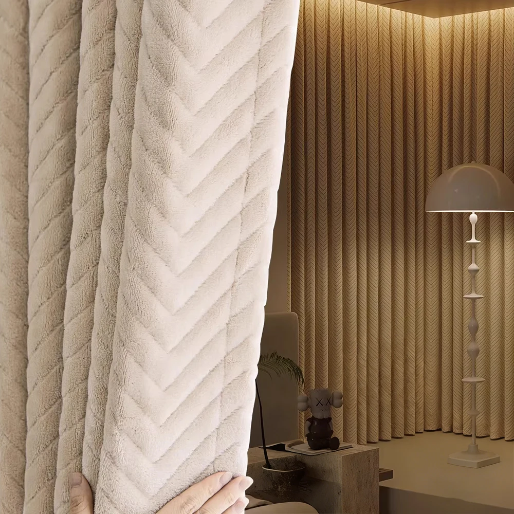 1pc Super Insulating Curtains Winter Windproof Warmth Full Light Blocking Anti-Wind Anti-Cold Frost Protection Professional Soun
