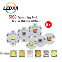 5050 XML2 T6 6W luce bianca bianco caldo rosso luce verde luce blu luce dorata può essere saldata al PCB substrato di alluminio