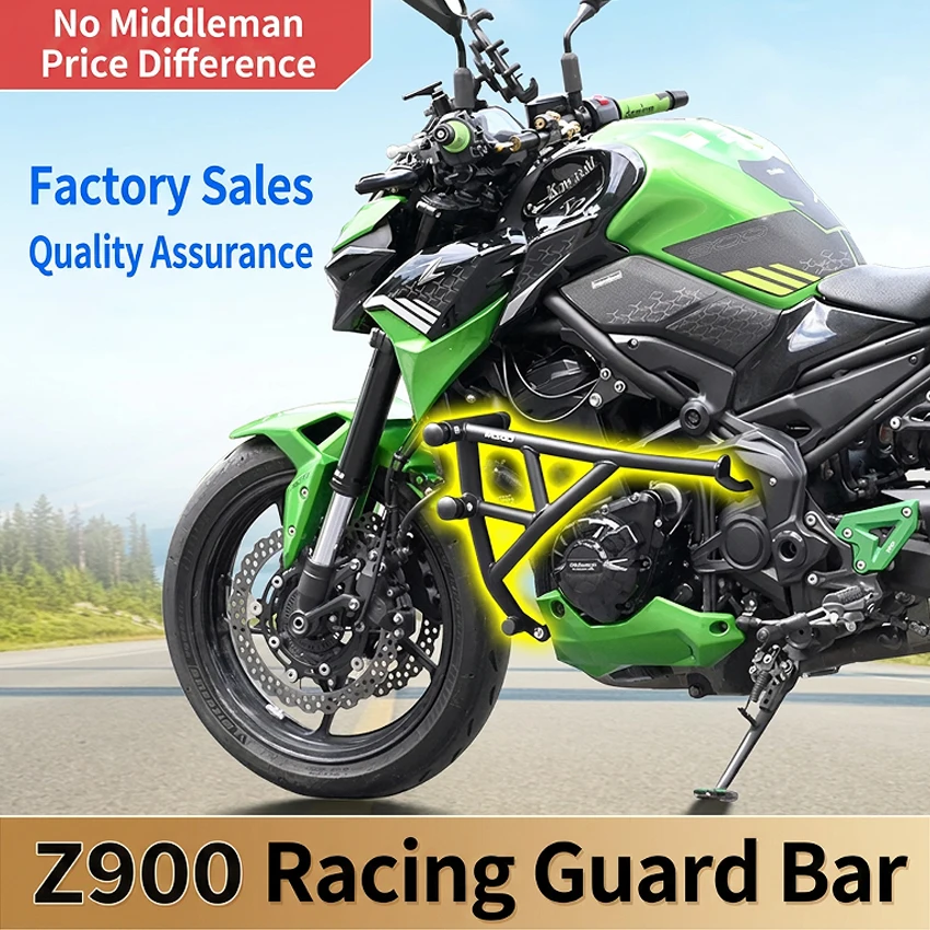 1Set Motorcycle Front Crash Bar Frame Slider Spring Loaded Anti-Fall Engine Guard Stunt Protector Fit for Z900
