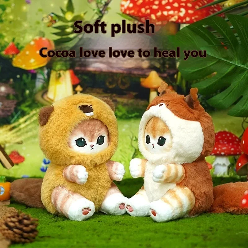 الأصلي Mofusand طويل الذيل الحيوانات سلسلة أفخم دمية لطيف القرش القط دمية ناعمة Kawaii محشوة بلوشي لعبة هدية للأطفال