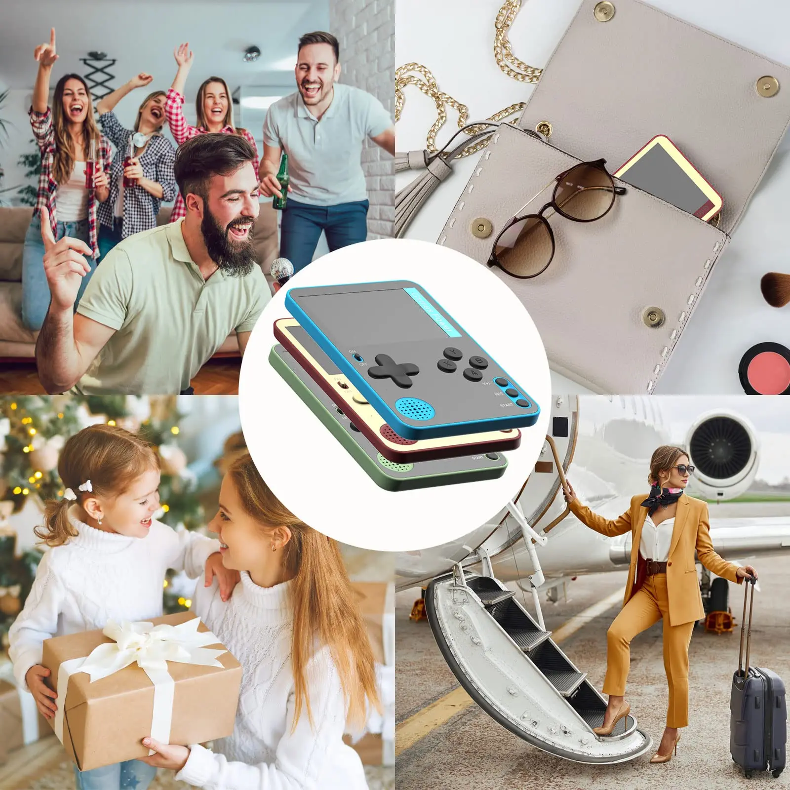 وحدة تحكم ألعاب محمولة K10 500 ألعاب كلاسيكية محمولة ريترو فيديو ألعاب صغيرة قابلة للشحن هدية عظيمة للأطفال والكبار #6