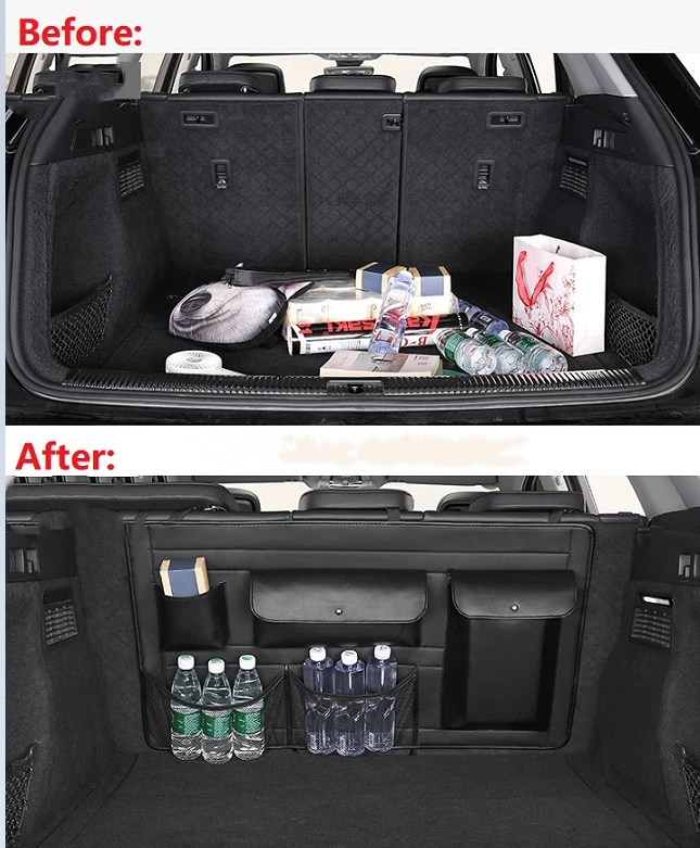 for JAC JS6  JS8 Sehol X8 Trunk Storage Bag Multi-functional Seat Back Storage Bag in the Trunk