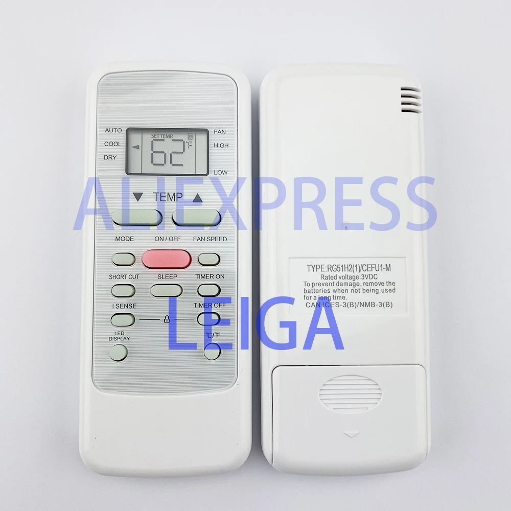 Original RG51H2(1)_EFU1-M Remote Control for VISSANI 5000 BTU 115-Volt Portable Air Conditioner