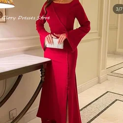 Red Mermaid Prom Dresses 2024 Luxury Gown Sleeveless Floor Length Evening Dress For Special Events Formal Party Dress Wedding