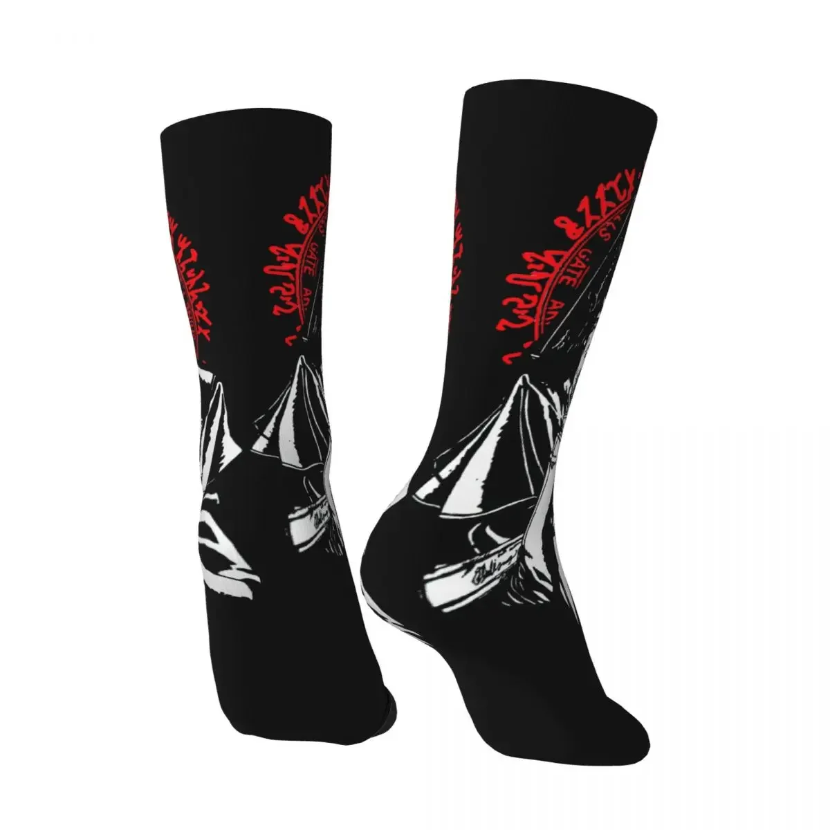 Alucard Men's Socks Vintage Harajuku Hellsing Seras Victoria Anime Street Style Novelty Seamless Crew Sock