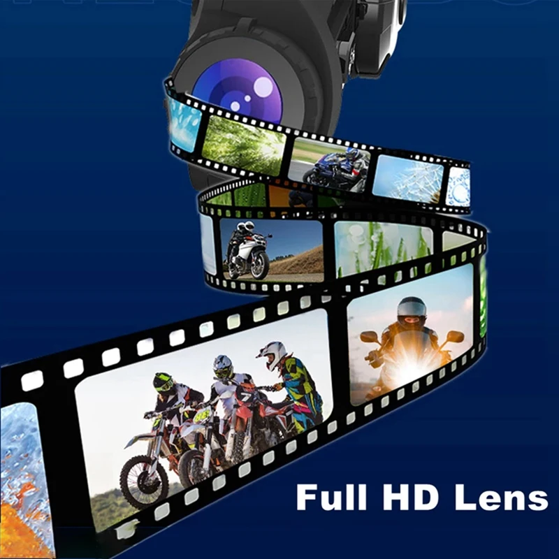 Câmera diária para capacete de motocicleta S3 HD Bluetooth Wifi Moto DVR Dash Cam sem fio BT 5.1 Intercomunicador para capacete